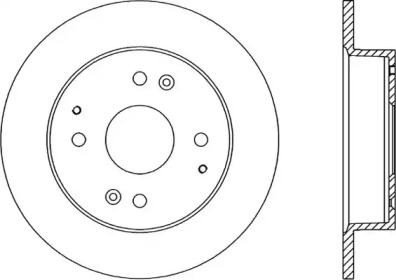 Тормозной диск (OPEN PARTS: BDA1214.10)