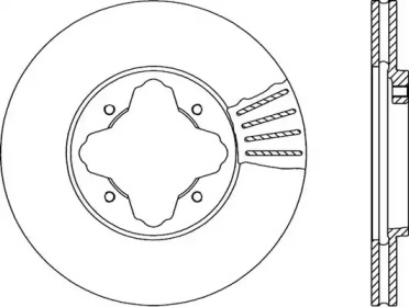 Тормозной диск (OPEN PARTS: BDA1222.20)