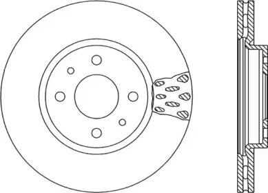 Тормозной диск (OPEN PARTS: BDA1235.20)