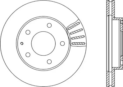 Тормозной диск (OPEN PARTS: BDA1277.20)