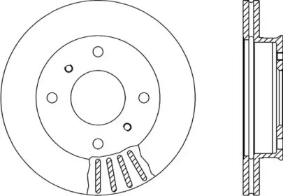 Тормозной диск (OPEN PARTS: BDA1388.20)