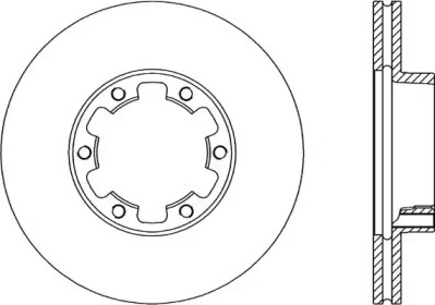 Тормозной диск (OPEN PARTS: BDA1398.20)