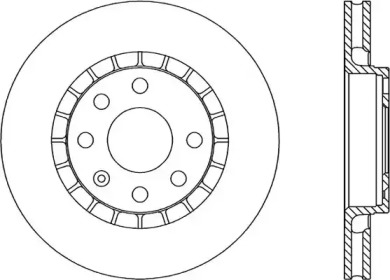 Тормозной диск (OPEN PARTS: BDA1412.20)