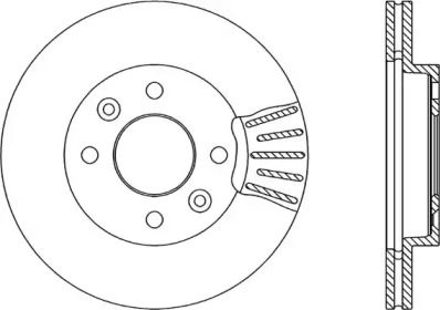 Тормозной диск (OPEN PARTS: BDA1450.20)