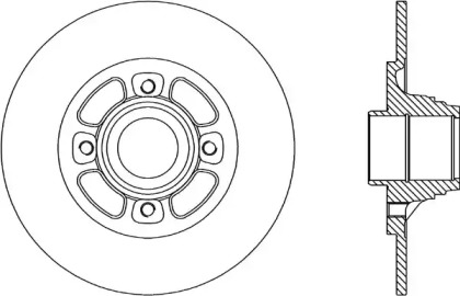 Тормозной диск (OPEN PARTS: BDA1463.10)