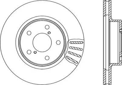 Тормозной диск (OPEN PARTS: BDA1491.20)