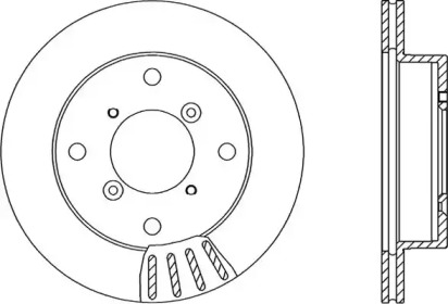 Тормозной диск (OPEN PARTS: BDA1505.20)