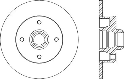 Тормозной диск (OPEN PARTS: BDA1583.10)