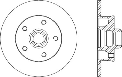 Тормозной диск (OPEN PARTS: BDA1584.10)