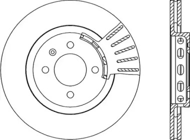 Тормозной диск (OPEN PARTS: BDA1586.20)