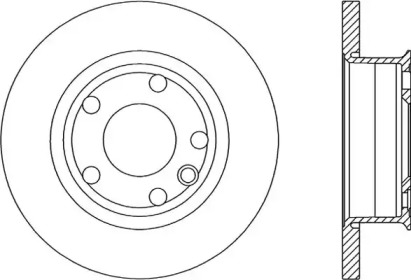 Тормозной диск (OPEN PARTS: BDA1588.10)