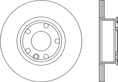 Тормозной диск (OPEN PARTS: BDA1593.10)