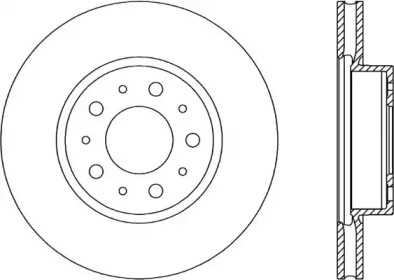 Тормозной диск (OPEN PARTS: BDA1611.20)