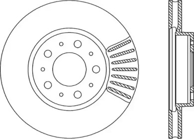 Тормозной диск (OPEN PARTS: BDA1614.20)