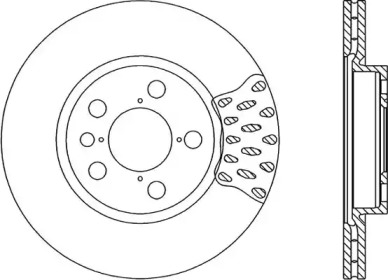 Тормозной диск (OPEN PARTS: BDA1674.20)