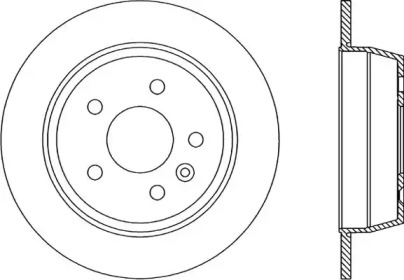 Тормозной диск (OPEN PARTS: BDA1705.10)