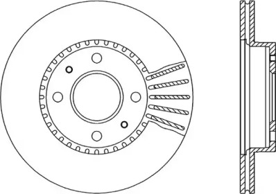 Тормозной диск (OPEN PARTS: BDA1708.20)