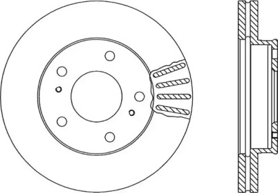 Тормозной диск (OPEN PARTS: BDA1709.20)