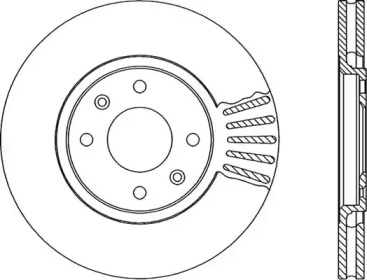 Тормозной диск (OPEN PARTS: BDA1715.20)