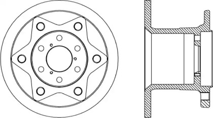 Тормозной диск (OPEN PARTS: BDA1767.10)