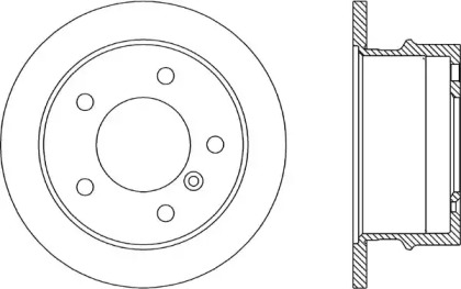 Тормозной диск (OPEN PARTS: BDA1784.10)