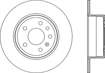 Тормозной диск (OPEN PARTS: BDA1805.10)