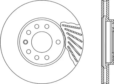 Тормозной диск (OPEN PARTS: BDA1808.20)