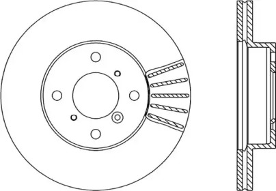 Тормозной диск (OPEN PARTS: BDA1823.20)