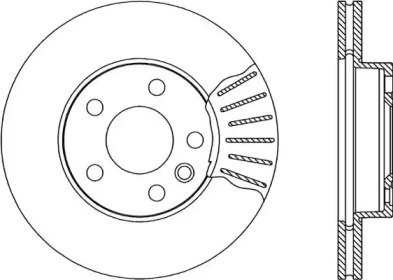 Тормозной диск (OPEN PARTS: BDA1843.20)