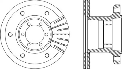 Тормозной диск (OPEN PARTS: BDA1848.20)