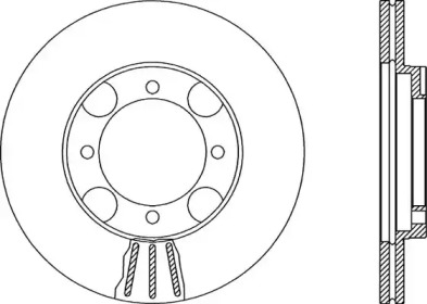 Тормозной диск (OPEN PARTS: BDA1869.20)