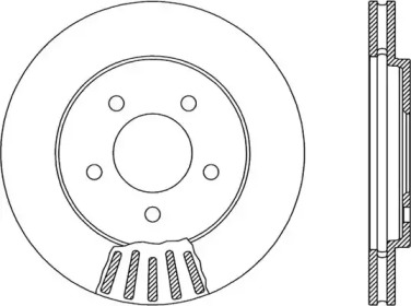 Тормозной диск (OPEN PARTS: BDA1871.20)