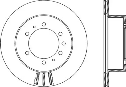 Тормозной диск (OPEN PARTS: BDA1884.20)