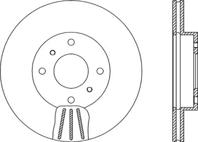 Тормозной диск (OPEN PARTS: BDA1885.20)