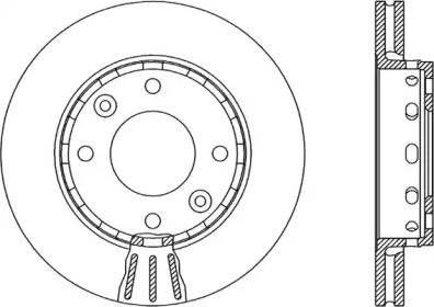 Тормозной диск (OPEN PARTS: BDA1886.20)