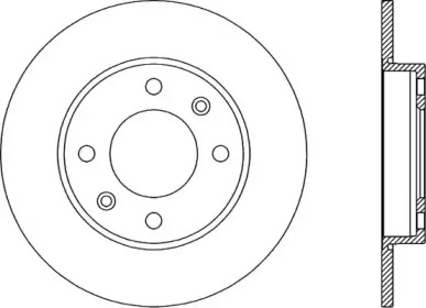 Тормозной диск (OPEN PARTS: BDA1893.10)