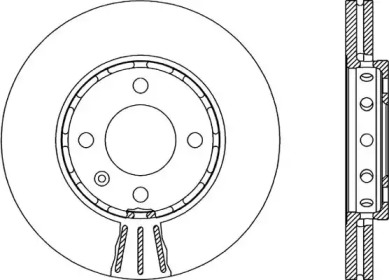 Тормозной диск (OPEN PARTS: BDA1905.20)