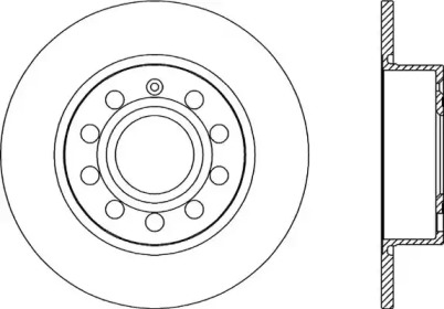 Тормозной диск (OPEN PARTS: BDA2028.10)