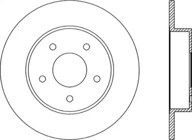 Тормозной диск (OPEN PARTS: BDA2046.10)