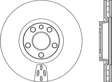 Тормозной диск (OPEN PARTS: BDA2052.20)