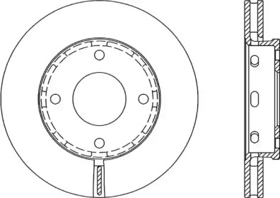 Тормозной диск (OPEN PARTS: BDA2055.20)