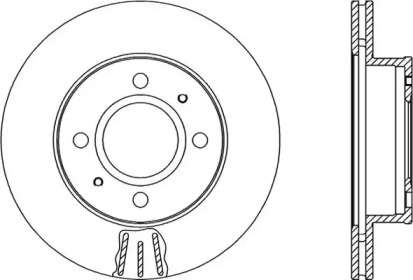 Тормозной диск (OPEN PARTS: BDA2056.20)