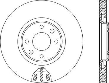 Тормозной диск (OPEN PARTS: BDA2068.20)