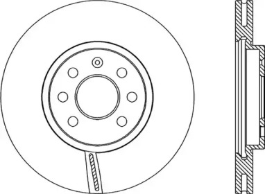 Тормозной диск (OPEN PARTS: BDA2074.20)