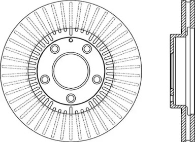 Тормозной диск (OPEN PARTS: BDA2075.20)