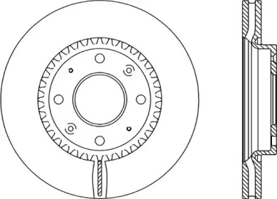 Тормозной диск (OPEN PARTS: BDA2084.20)