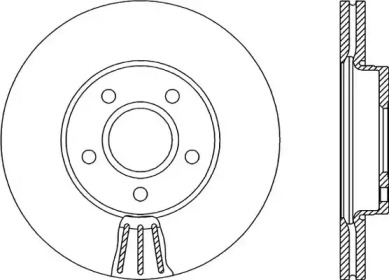 Тормозной диск (OPEN PARTS: BDA2152.20)