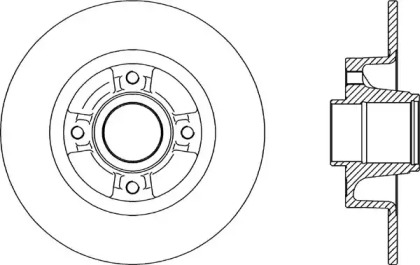 Тормозной диск (OPEN PARTS: BDA2165.10)