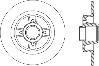 Тормозной диск (OPEN PARTS: BDA2166.10)