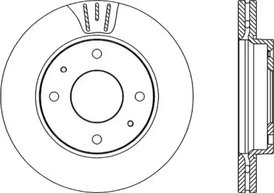 Тормозной диск (OPEN PARTS: BDA2203.20)